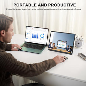 WCKUN travel-friendly monitor fits easily in a bag.