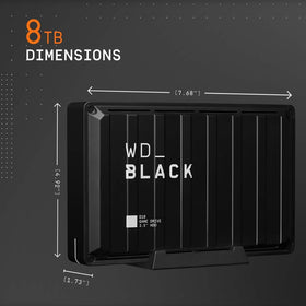 WD_BLACK D10 Game Drive side ports and cooling for uninterrupted gameplay