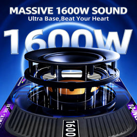 WDiYA slim 10 inch under-seat design saves space while boosting sound clarity