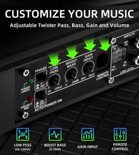 WDiYA Gain control helps match input levels for optimal clarity.