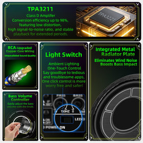 WDiYA independent bass knob enables precise in-car sound tuning
