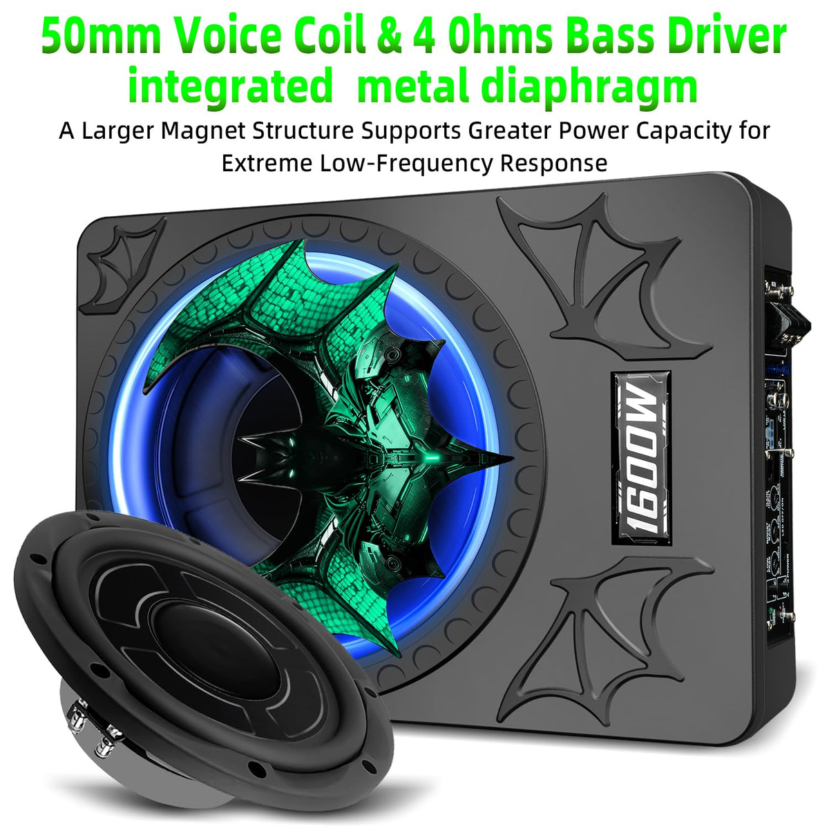 WDiYA built-in LPF/gain/bass boost for tailored bass