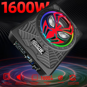 WDiYA built-in amplifier close-up shows compact power for strong car audio.