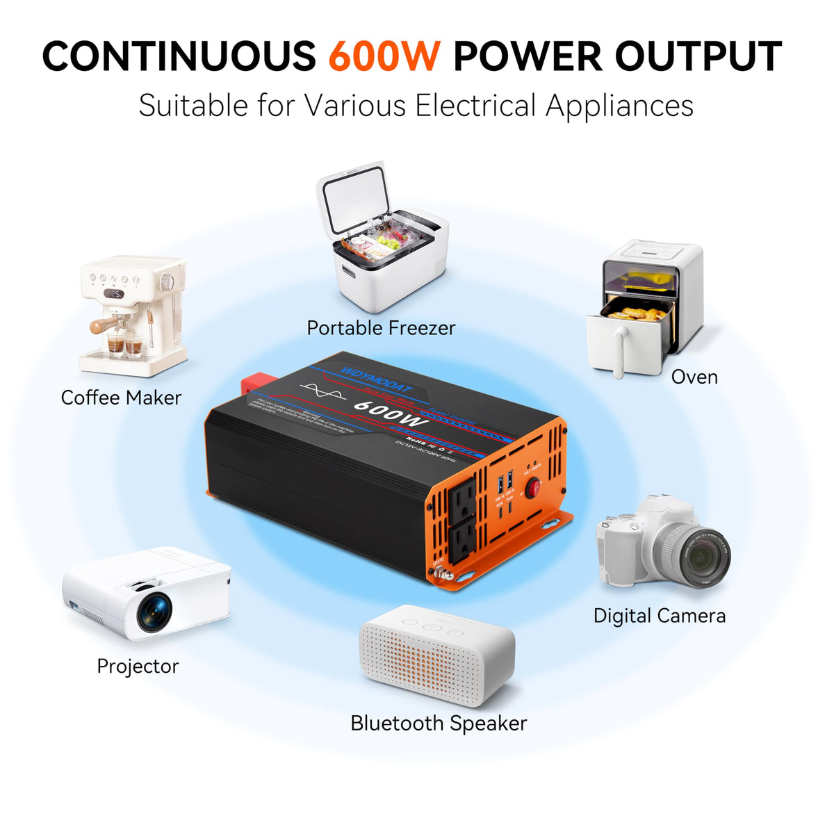 WDYMODAT all-in-one power solution for vehicle setups.