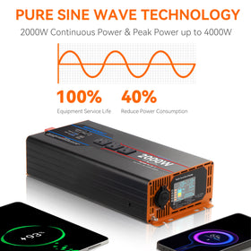 WDYMODAT remote LCD display for quick inverter status checks.