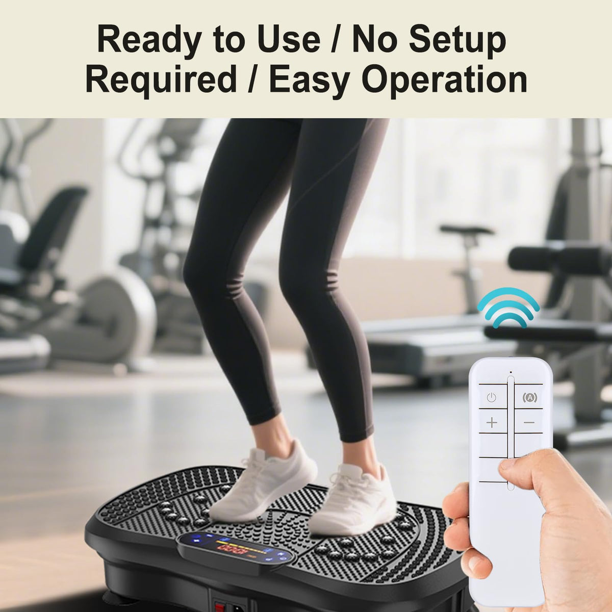 WDZP replacement remote button close-up showing tactile controls for precise workout adjustments