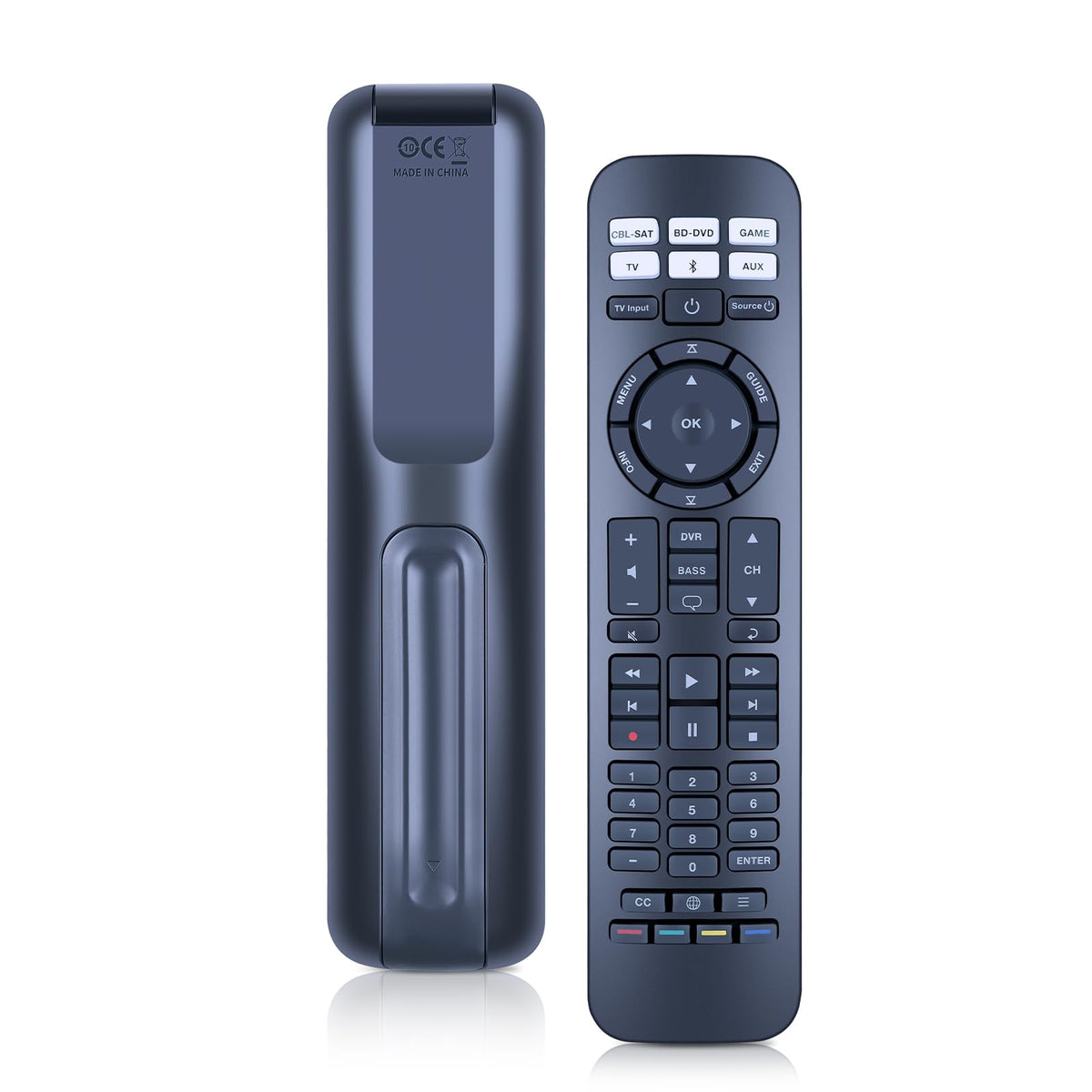 WDZP remote front view showing full button layout and easy control
