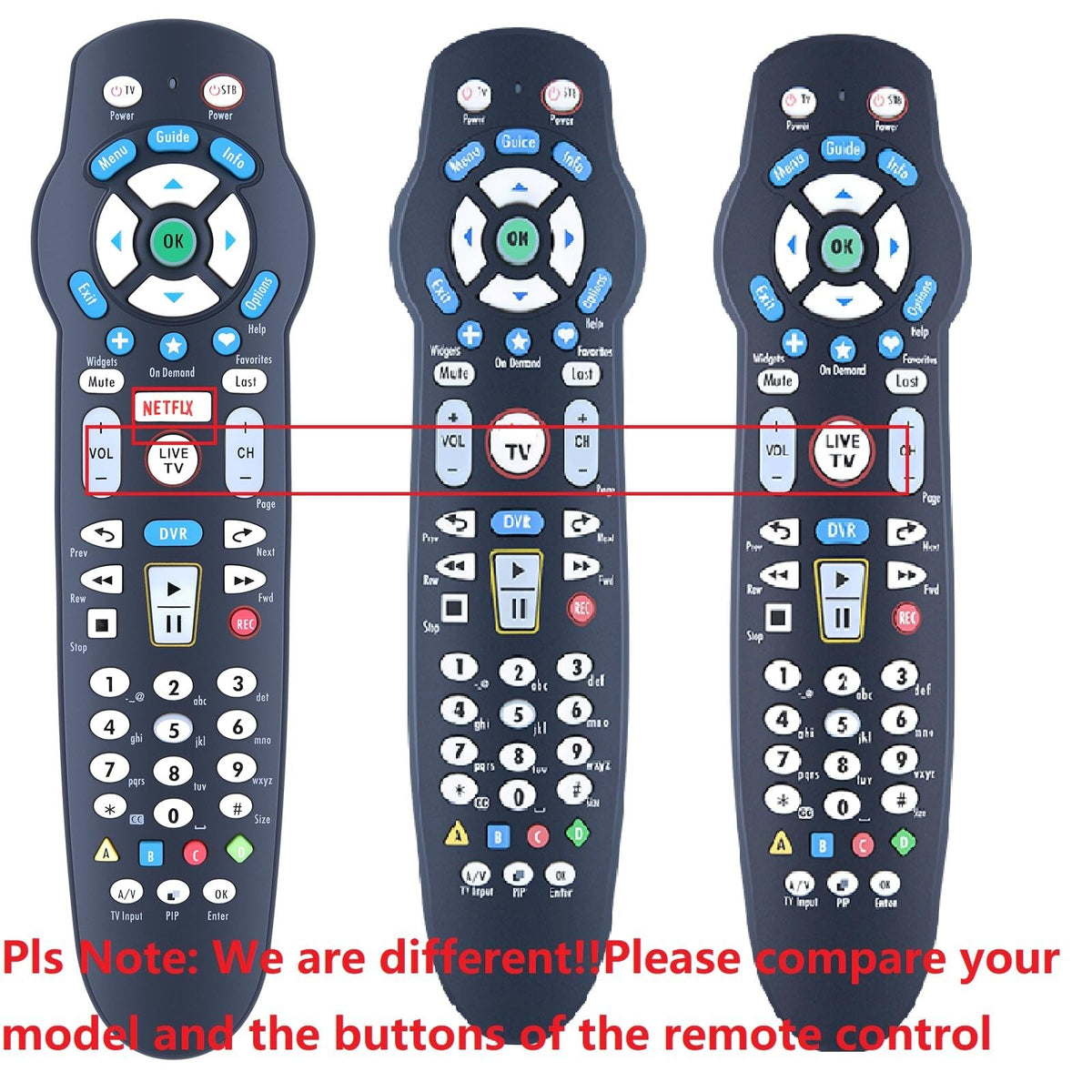 WDZP Verizon FiOS remote back view highlights battery access.