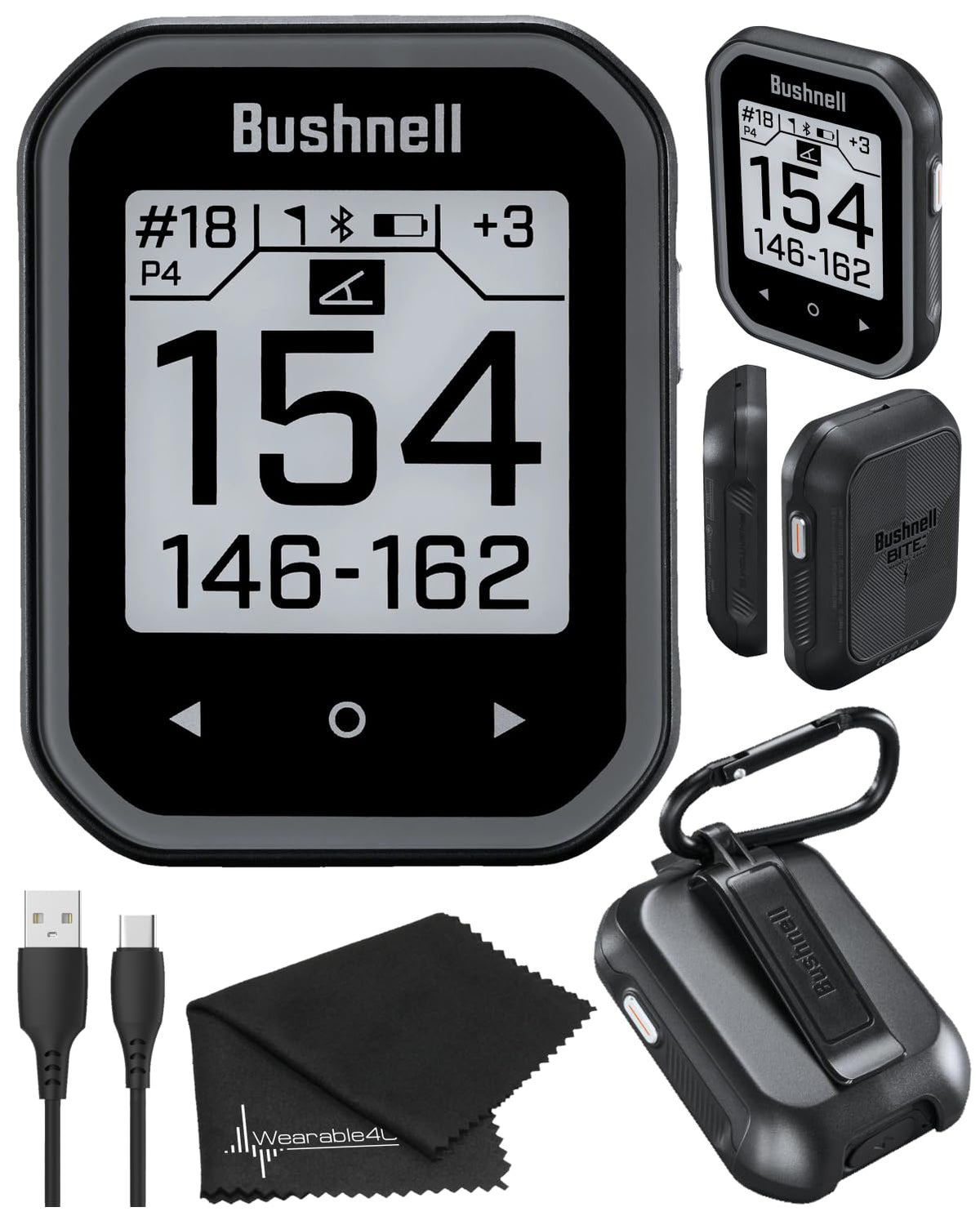 Wearable4U Bushnell Phantom 3 GPS GreenView pin placement helps measure distances to the flag.