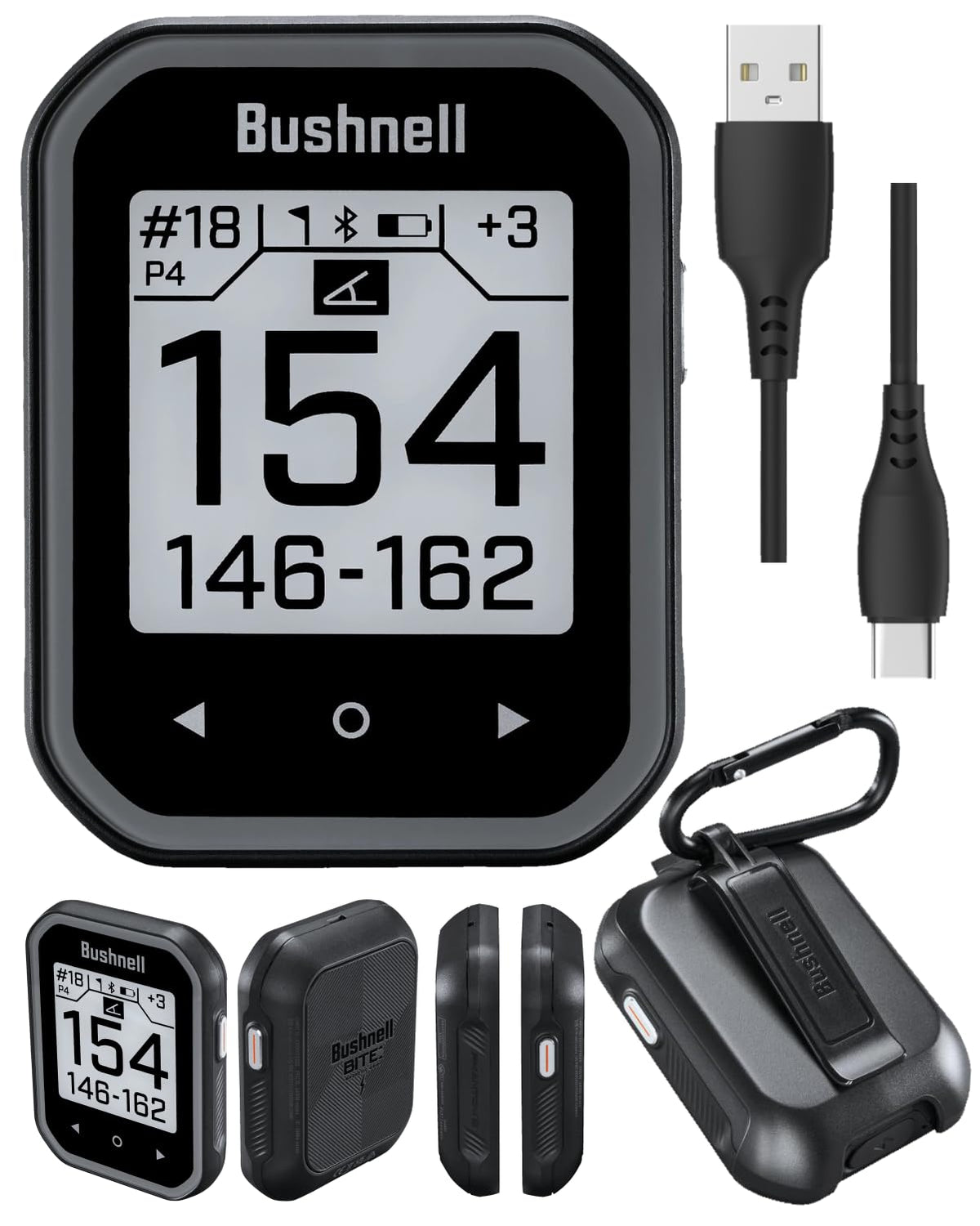Wearable4U Bushnell Phantom 3 GPS in-box contents include cleaning cloth and accessories.
