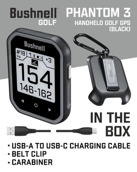 Wearable4U bundle includes Phantom 3 Slope device, USB-C cable, belt clip, carabiner, and cleaning cloth.