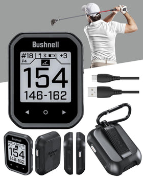 Magnetic cart mount on the Bushnell Phantom 3 Slope for hands-free use.