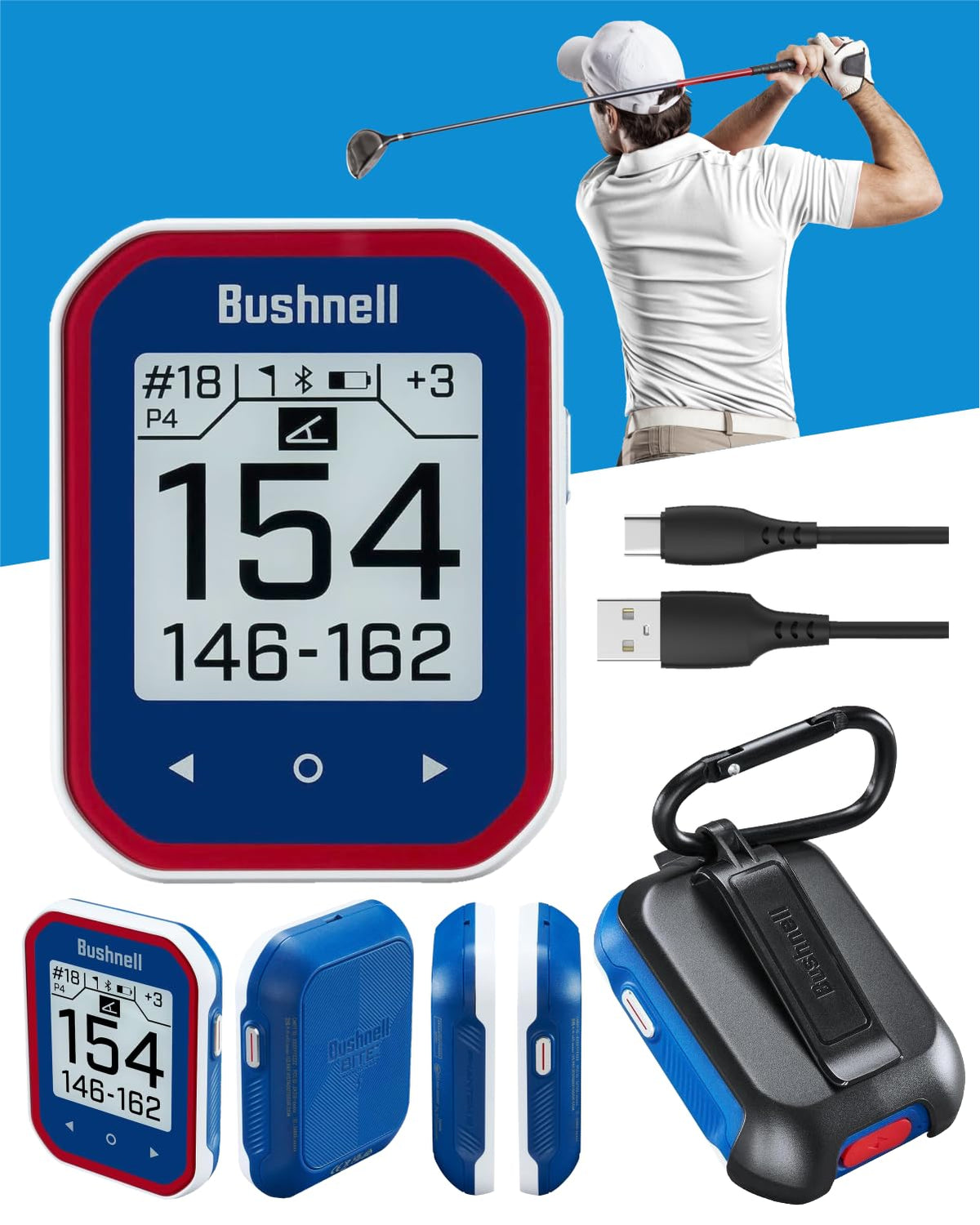 Wearable4U Phantom 3 Slope bundle with magnetic cart mount for hands-free use.