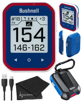 Wearable4U Phantom 3 Slope GPS display shows front, center, back distances for course planning.