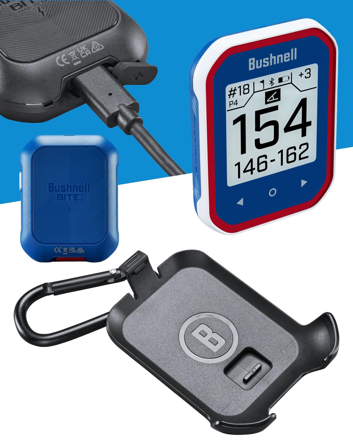 Wearable4U GreenView with movable pin placements reading the flag position clearly.
