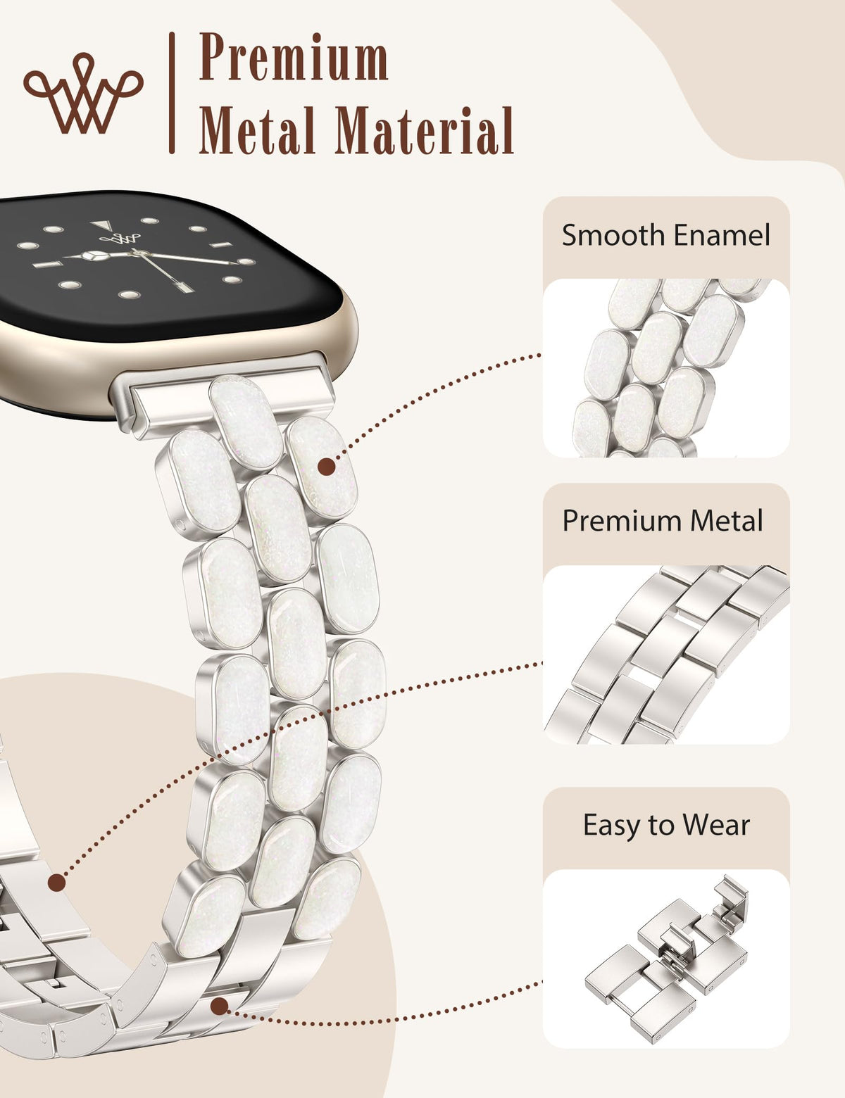 Wearlizer band with folding clasp enables tool-free resizing in seconds