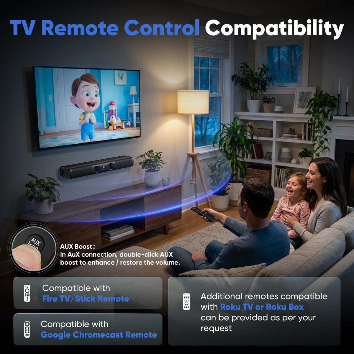 WebsLand ARC and Optical ports enable seamless TV connection