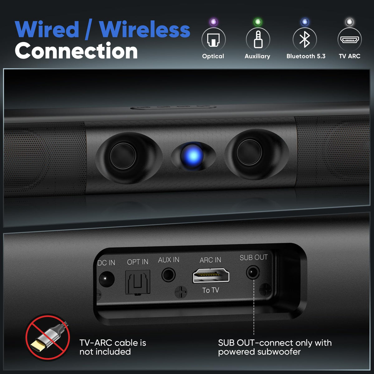 WebsLand Bluetooth 5.3 enables wireless streaming
