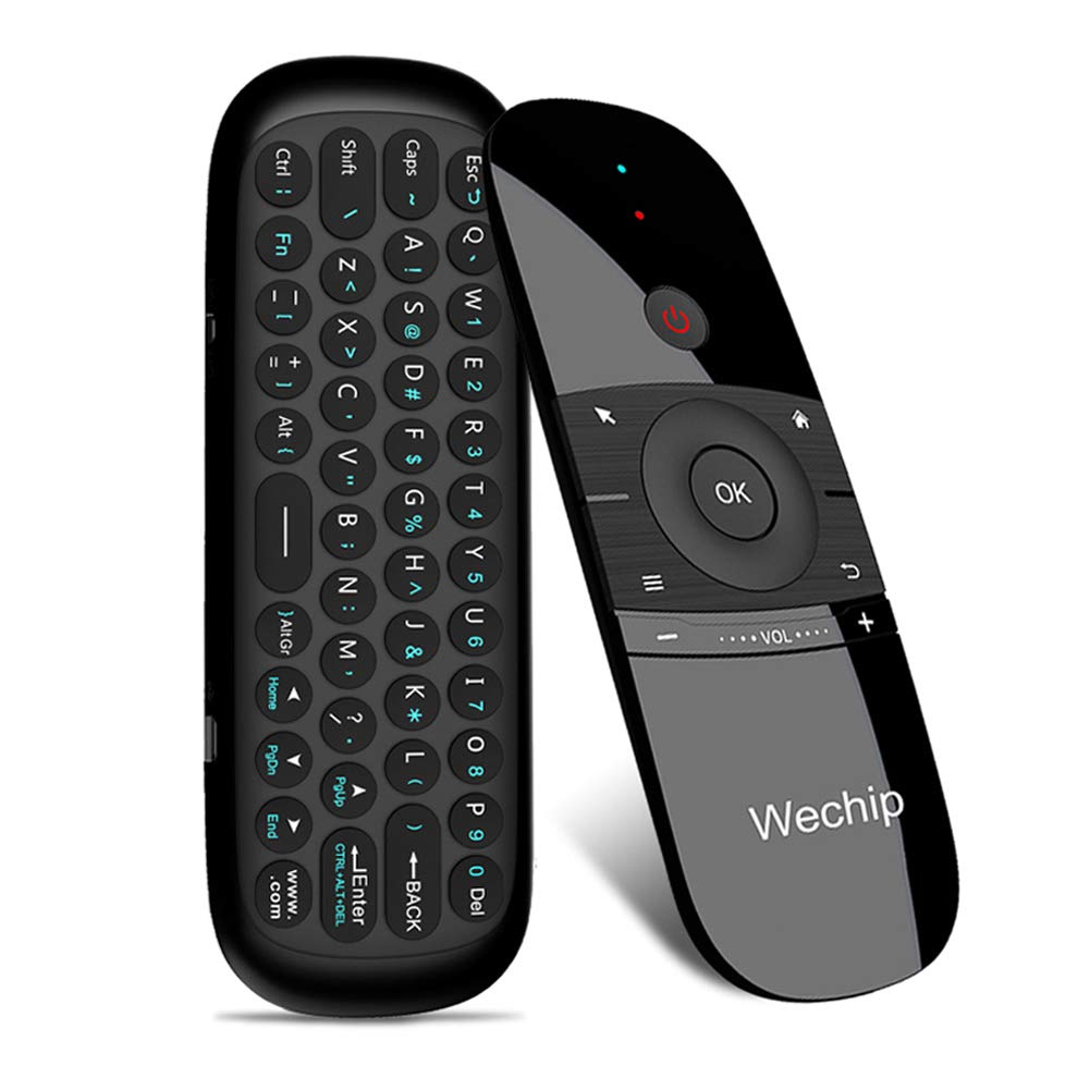 WeChip W1 front view remote with keyboard for easy navigation