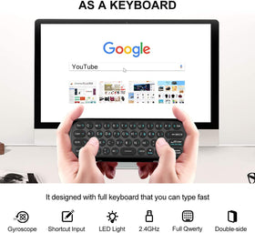 WeChip W1 angled view with integrated keyboard for fast typing