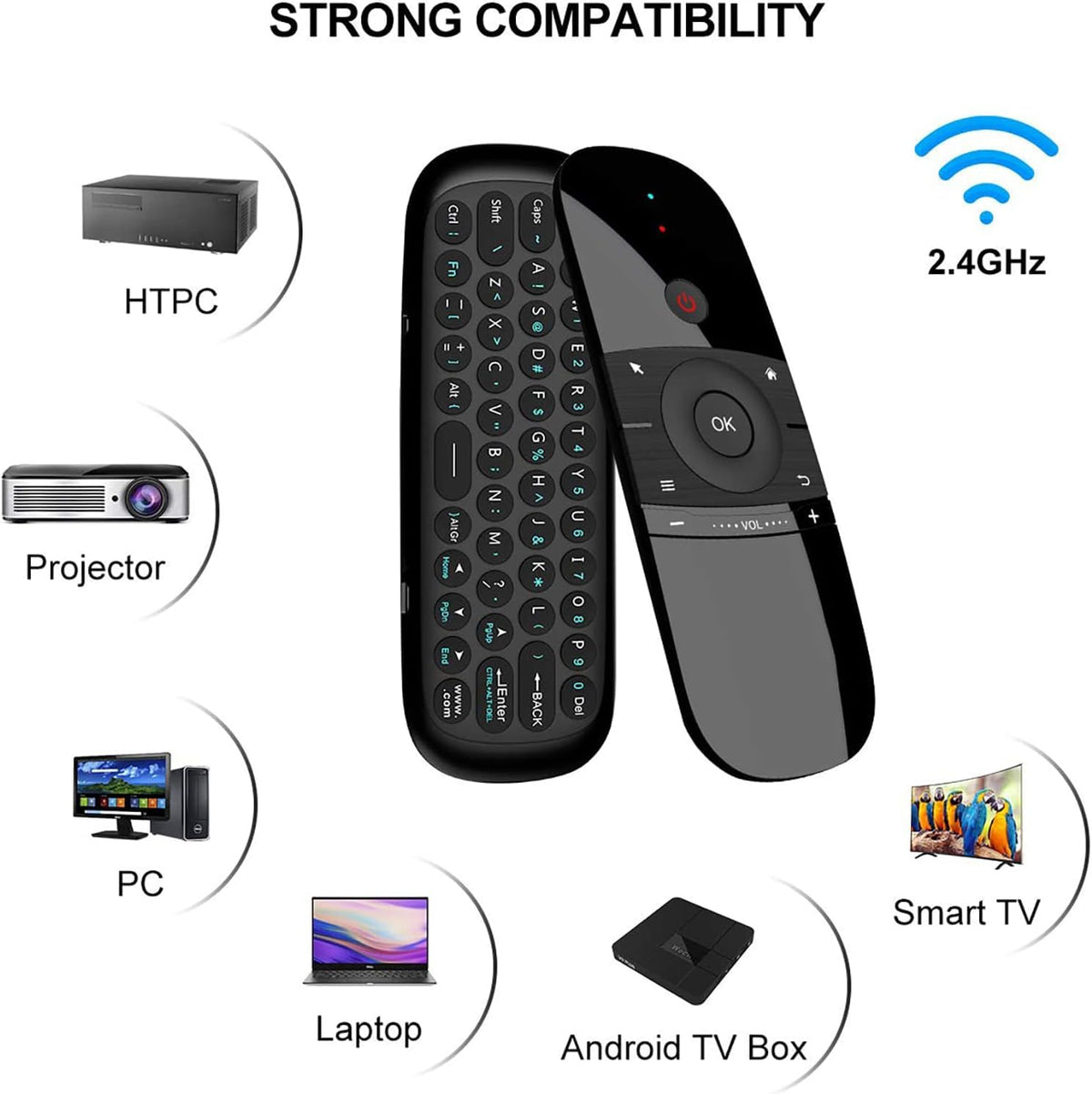 WeChip W1 side profile showing compact design and grip