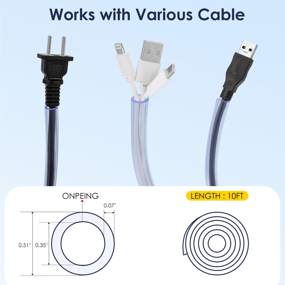 WEDAWN sleeve installed under desk protecting cables from pets