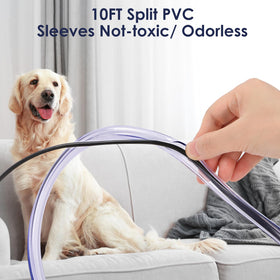 WEDAWN living room scene with protected cords for pet-safe electronics