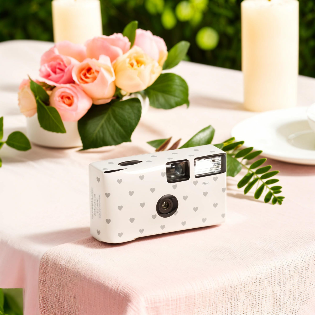 Weddingstar camera on a guest table offers easy keepsakes from events.