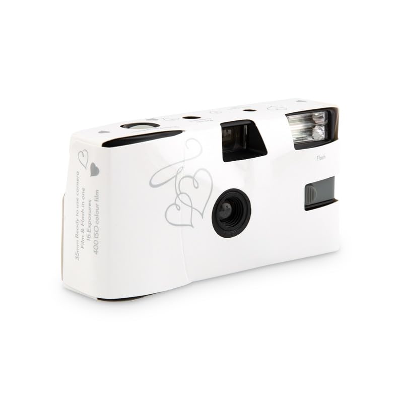 Weddingstar Silver Enchanted Hearts camera front view for candid wedding moments.