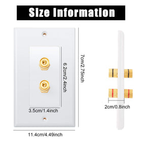 Weewooday binding post inserts in gold finish provide secure connections