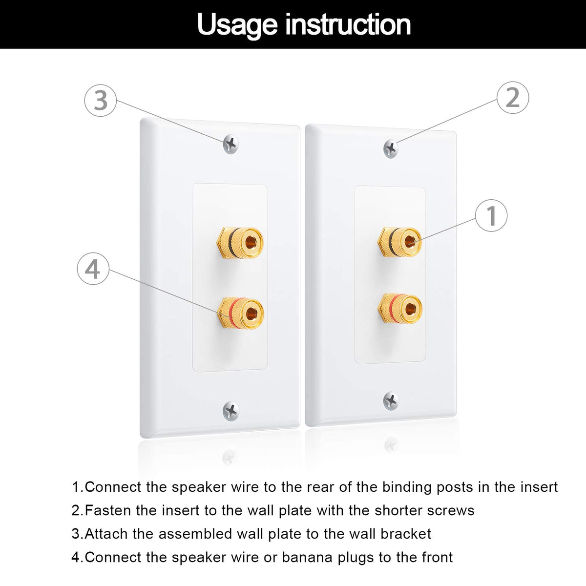 Weewooday gold-plated binding posts highlight premium durability and corrosion resistance
