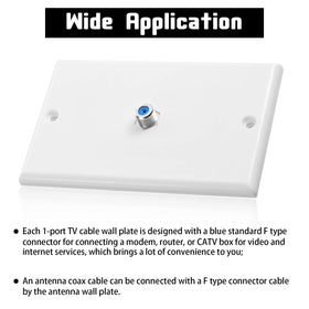 Weewooday screws included for quick wall-plate mounting.