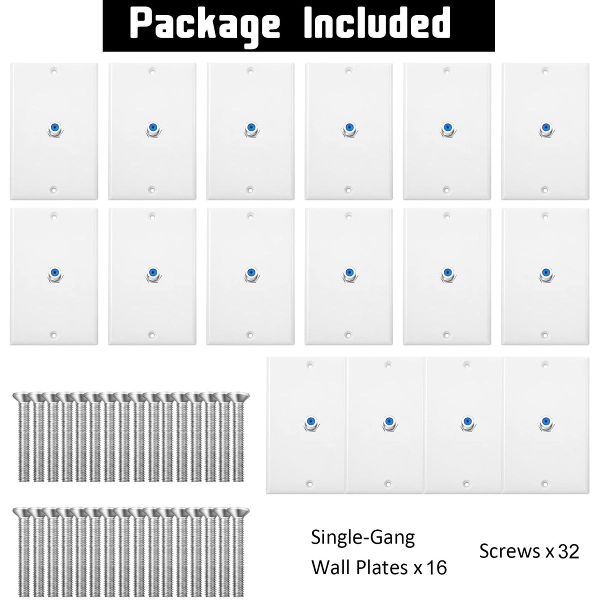 Weewooday wall plate dimensions for standard single-gang installation.