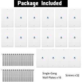 Weewooday wall plate dimensions for standard single-gang installation.