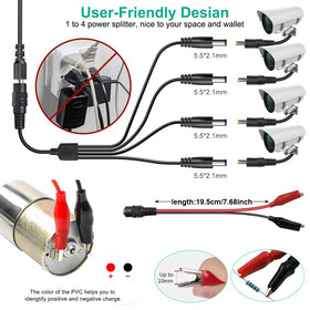 Wefomey DC tips collection includes common connector sizes for gadgets