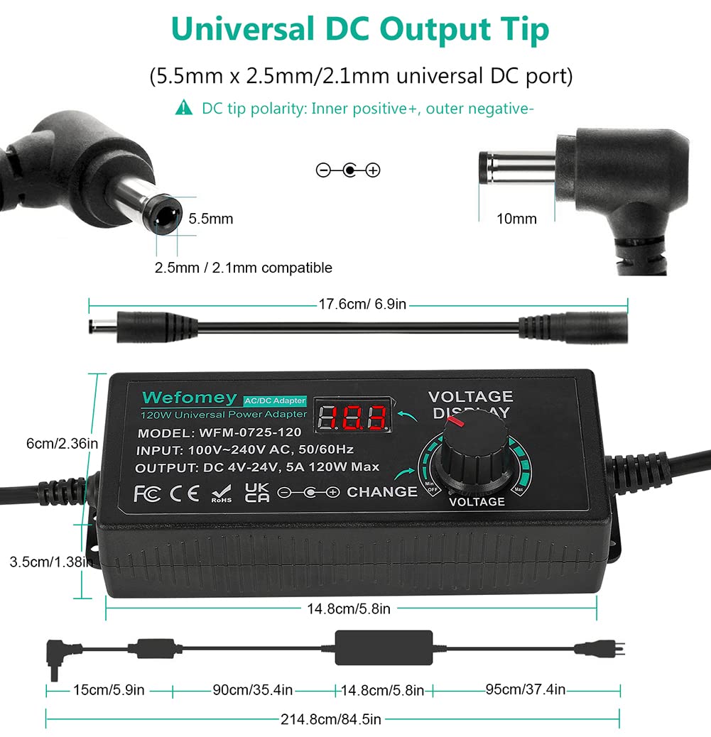 WEFOMEY adapter powering multiple indoor devices safely and efficiently