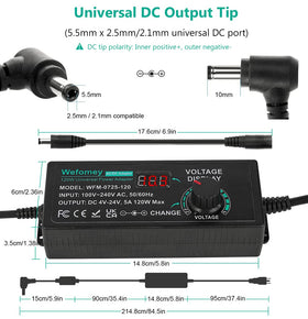 WEFOMEY adapter powering multiple indoor devices safely and efficiently