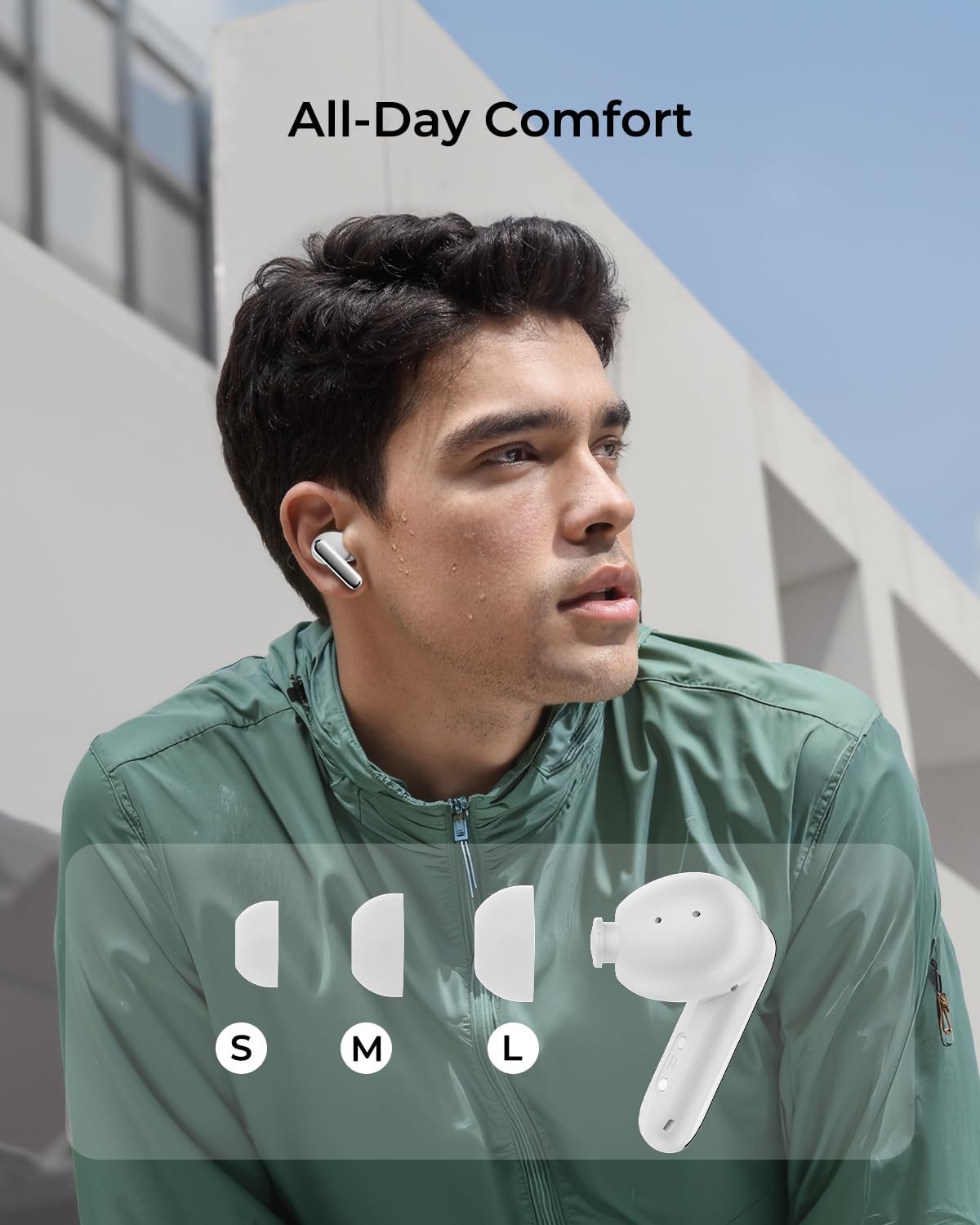 Wegear Comfort Fit in White suits daily wear with a sleek, lightweight profile.