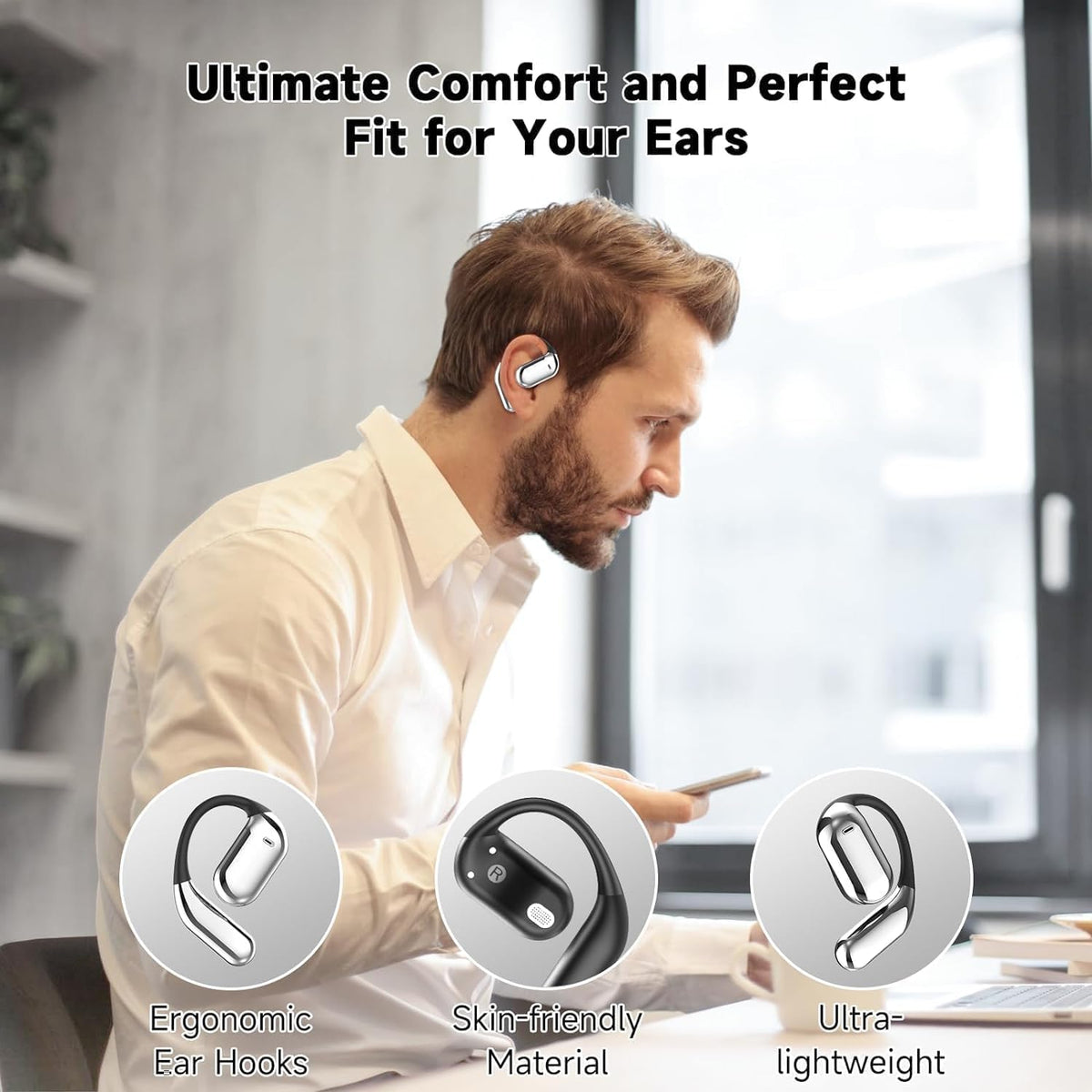 WEIBEIQI IPX7 waterproof design withstands sweat and rain during workouts.
