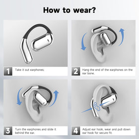 WEIBEIQI Open-Ear Buds offer ambient awareness for safe outdoor listening.