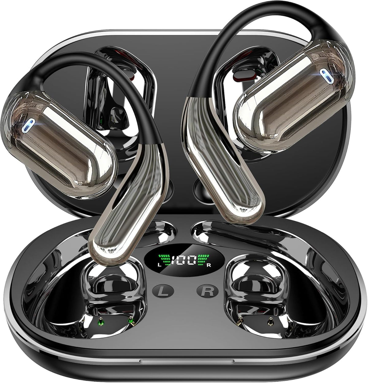 WEIBEIQI open-ear design bone conduction for safer outdoor listening during activities.
