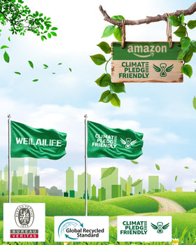 WEILAILIFE outdoor LED floodlight provides 800-lumen brightness for clear night visibility.
