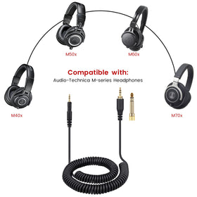 Weishan 2.5mm to 3.5mm TRS connectors for stable sound.