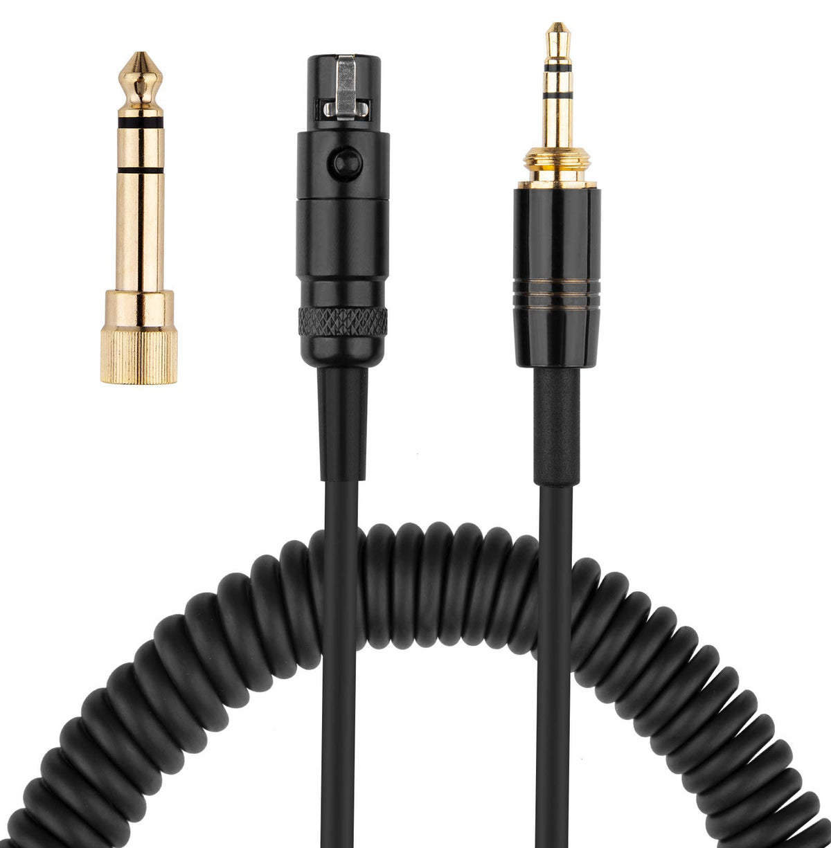 weishan front connector showing mini-XLR plug and secure fit benefit