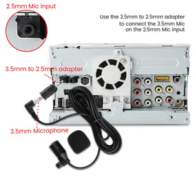 weishan 3.5mm to 2.5mm adapter and mounts included for universal fit