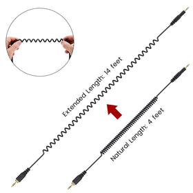 Weishan studio and DJ use-friendly coiled cable.