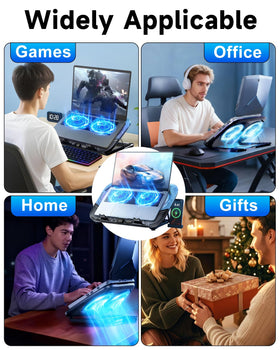 WEKEFON RGB lighting in low light, creates ambient mood while cooling efficiently