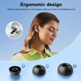 Wekily lightweight earbuds at 4 g stay comfortable during long listening sessions.