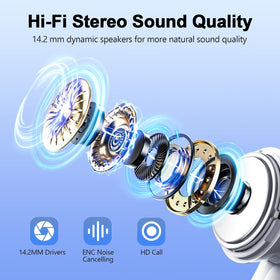 Wekily S50 ENC mic for clearer calls in noise.
