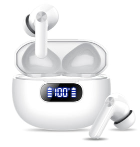 Wekily S50 earbuds with LED power display for at-a-glance battery status